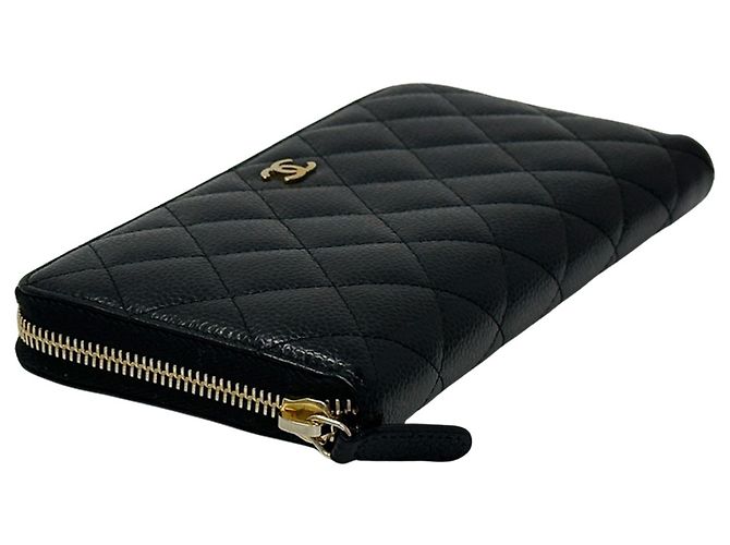 Cartera larga Chanel Matelassé Negro - vista 3
