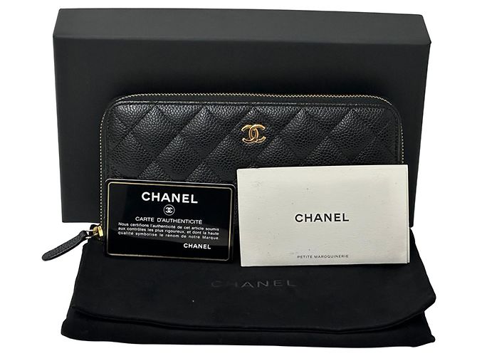 Cartera larga Chanel Matelassé Negro - vista 8