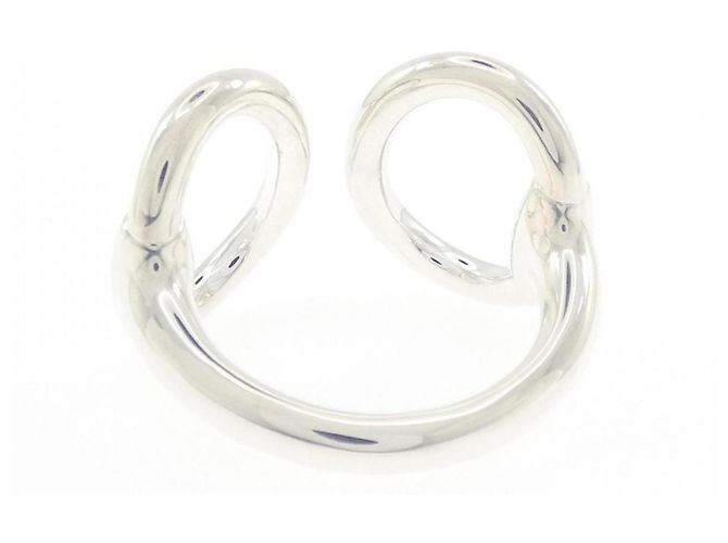 Ring Hermès Anello a fascia Hermes in argento 925 - vista 3