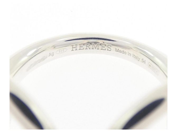 Ring Hermès Anello a fascia Hermes in argento 925 - vista 4