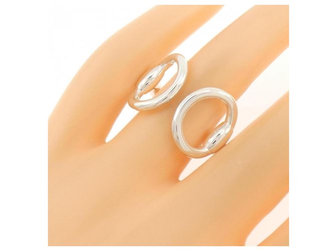Ring Hermès Anello a fascia Hermes in argento 925 - vista 5