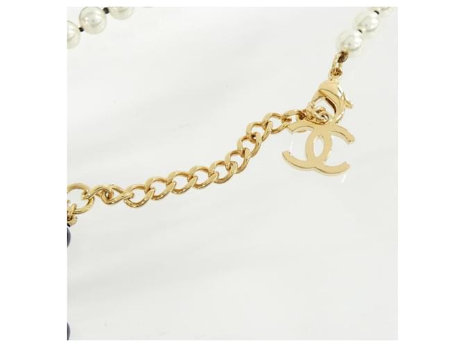 Collana Chanel ABD279 Nero Bianco D'oro - vista 4