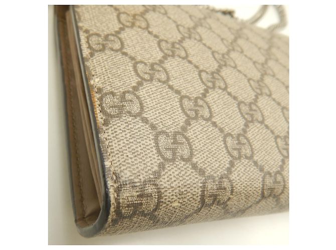 Portafoglio a catena GUCCI Dionysus - Borsa a tracolla Beige GG Supreme - vista 12