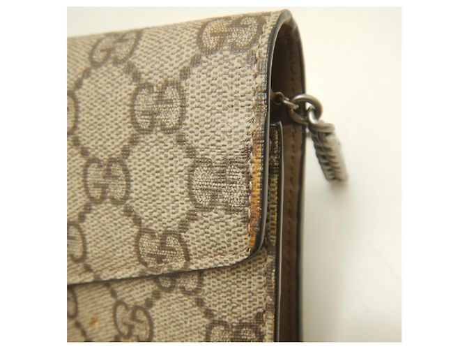 Portafoglio a catena GUCCI Dionysus - Borsa a tracolla Beige GG Supreme - vista 8