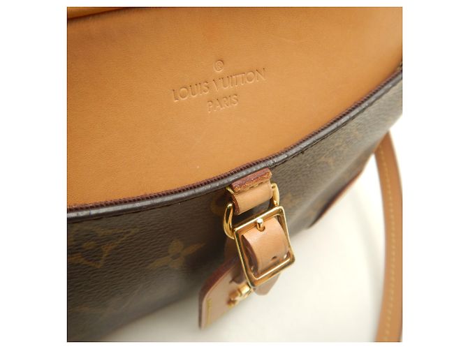 Borsa a tracolla Louis Vuitton Monogram Deauville MINI Marrone - vista 10