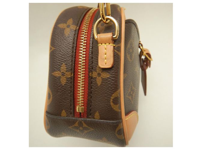 Borsa a tracolla Louis Vuitton Monogram Deauville MINI Marrone - vista 14