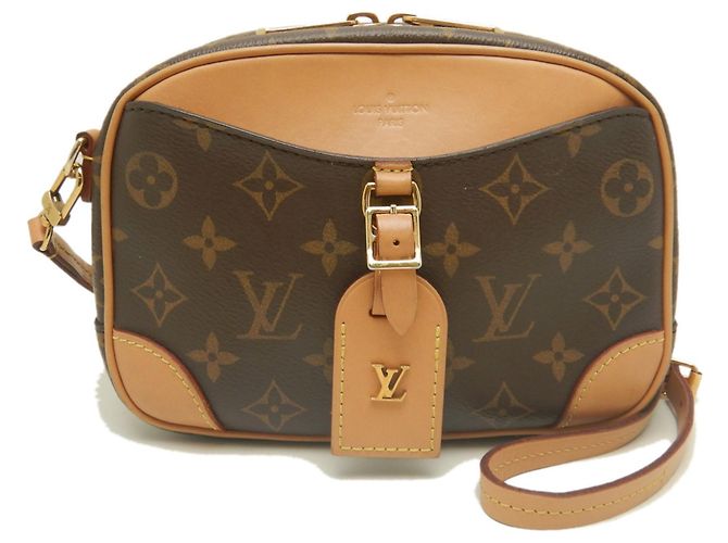 Borsa a tracolla Louis Vuitton Monogram Deauville MINI Marrone - vista 2