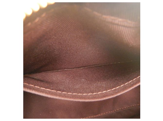Borsa a tracolla Louis Vuitton Monogram Deauville MINI Marrone - vista 21
