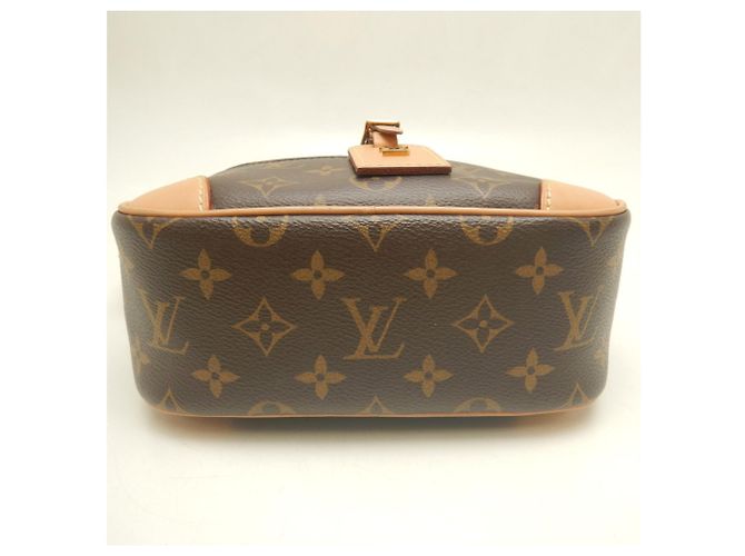 Borsa a tracolla Louis Vuitton Monogram Deauville MINI Marrone - vista 7