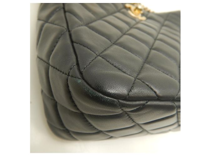 Borsa a spalla Chanel Matelassé Small Hobo con catena Nero - vista 14