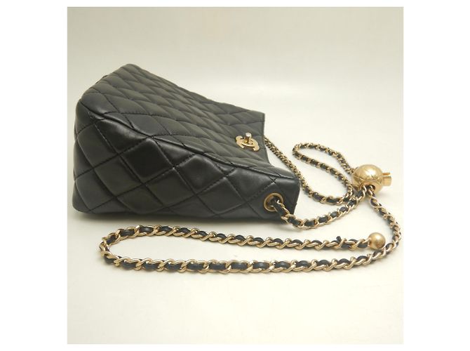 Borsa a spalla Chanel Matelassé Small Hobo con catena Nero - vista 5