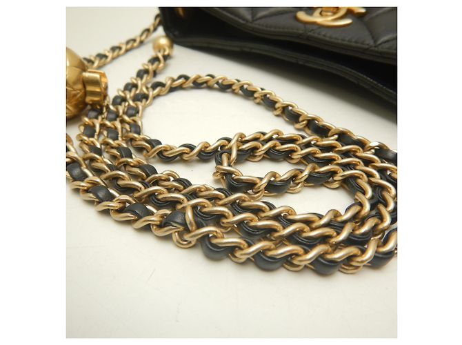 Borsa a spalla Chanel Matelassé Small Hobo con catena Nero - vista 7