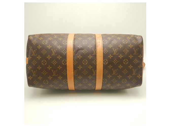 Louis Vuitton Monogram Keepall Bandoulière 45 Boston Bag Marrone - vista 5