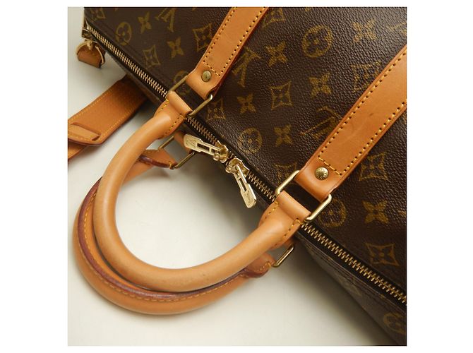 Louis Vuitton Monogram Keepall Bandoulière 45 Boston Bag Marrone - vista 8