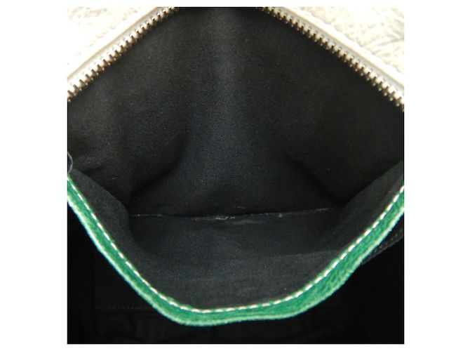 Borsa Tote Balenciaga Bazaar Shopper Nero Verde - vista 18