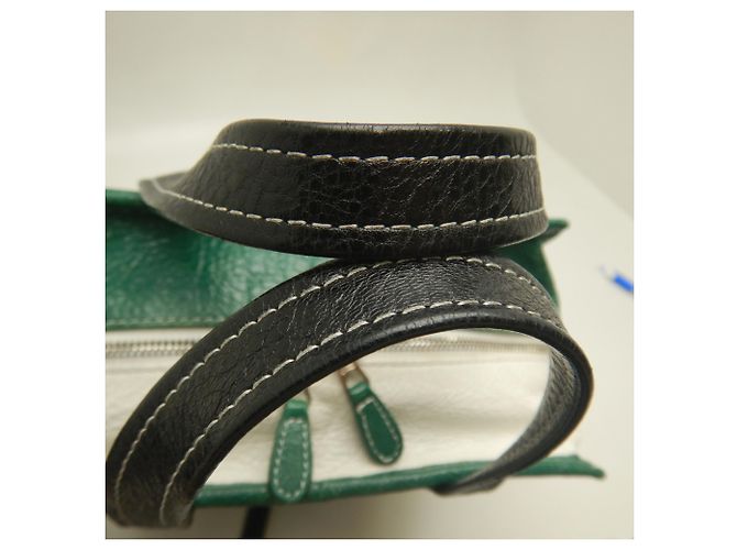 Borsa Tote Balenciaga Bazaar Shopper Nero Verde - vista 9