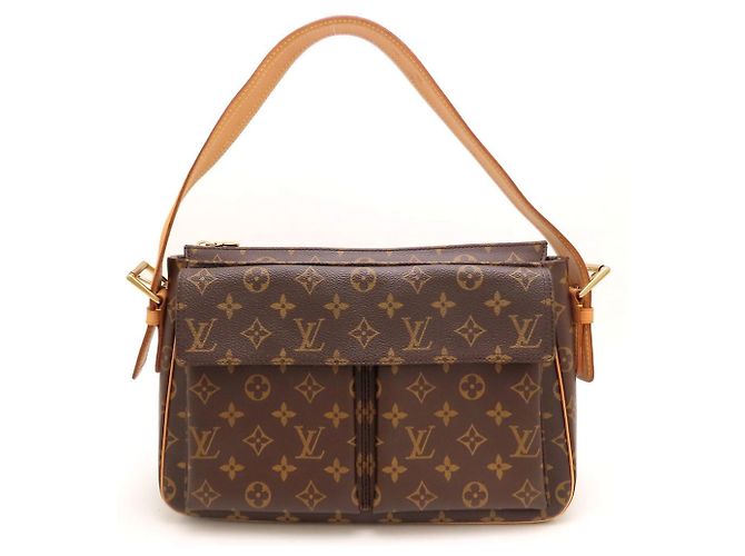 Borsa a tracolla Louis Vuitton Monogram Vivacite GM Marrone - vista 2