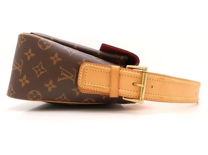 Borsa a tracolla Louis Vuitton Monogram Vivacite GM Marrone - vista 3