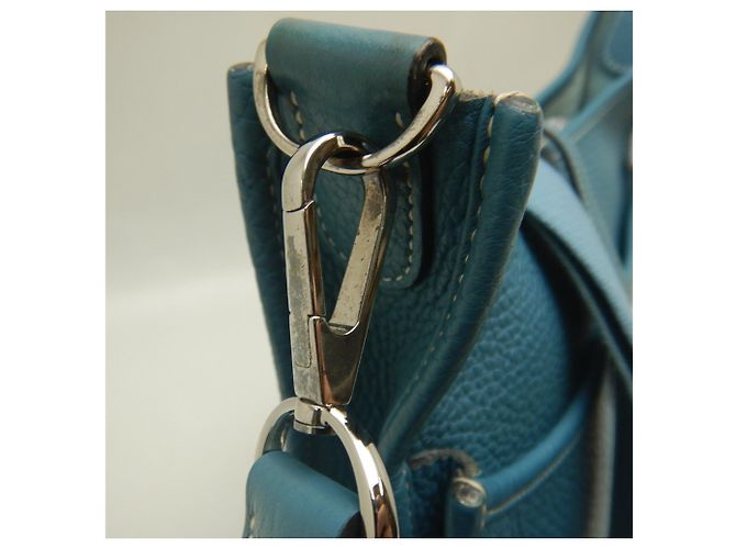 Hermès Borsa a tracolla Hermes Evelyne 3PM Blu - vista 10