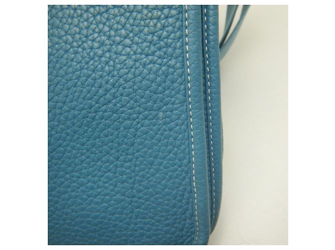 Hermès Borsa a tracolla Hermes Evelyne 3PM Blu - vista 11