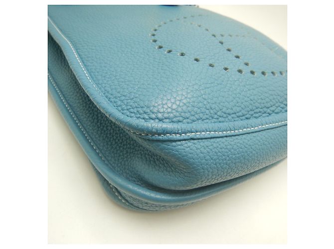 Hermès Borsa a tracolla Hermes Evelyne 3PM Blu - vista 12