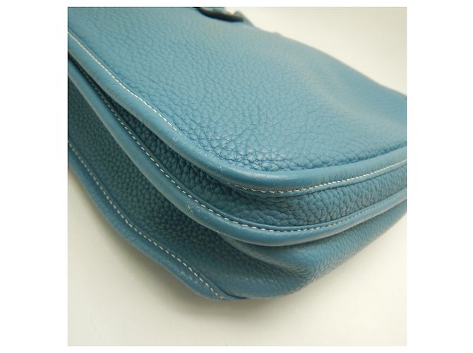 Hermès Borsa a tracolla Hermes Evelyne 3PM Blu - vista 14