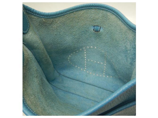 Hermès Borsa a tracolla Hermes Evelyne 3PM Blu - vista 16