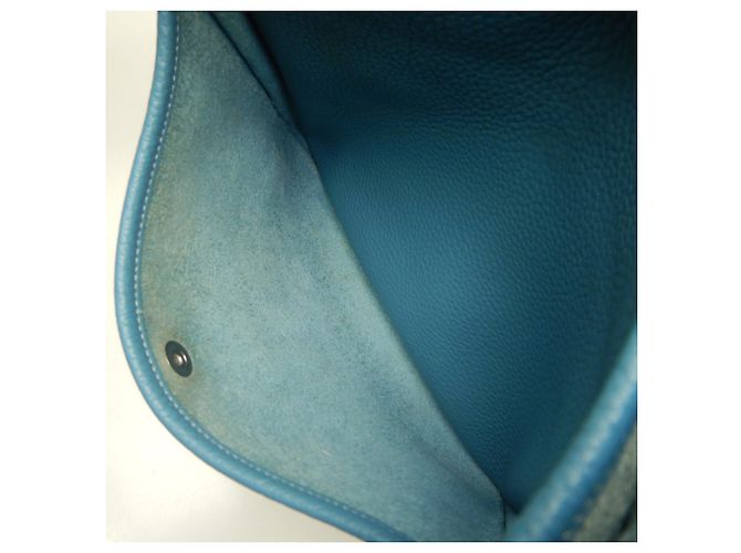 Hermès Borsa a tracolla Hermes Evelyne 3PM Blu - vista 18