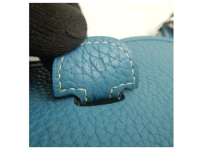 Hermès Borsa a tracolla Hermes Evelyne 3PM Blu - vista 19