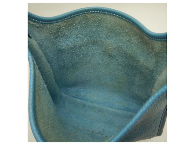 Hermès Borsa a tracolla Hermes Evelyne 3PM Blu - vista 4