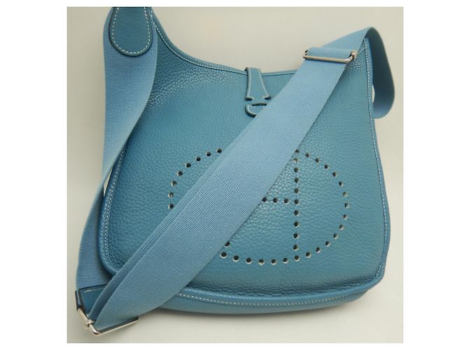Hermès Borsa a tracolla Hermes Evelyne 3PM Blu - vista 5