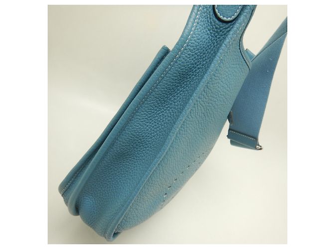 Hermès Borsa a tracolla Hermes Evelyne 3PM Blu - vista 8