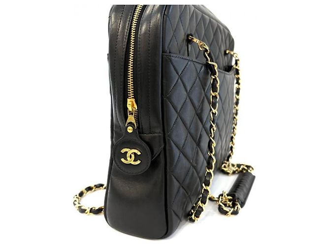 Borsa a tracolla Chanel Matelassé con catena Nero - vista 4