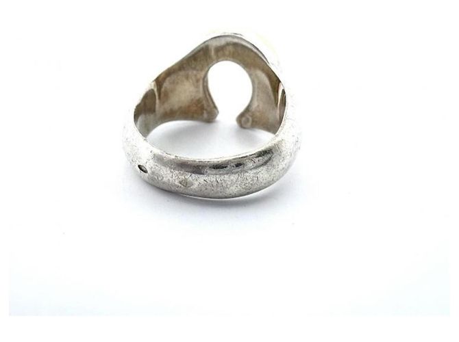 Ring Hermès Anello a fascia HERMES Horseshoe in oro giallo 18K e argento sterling D'oro - vista 3
