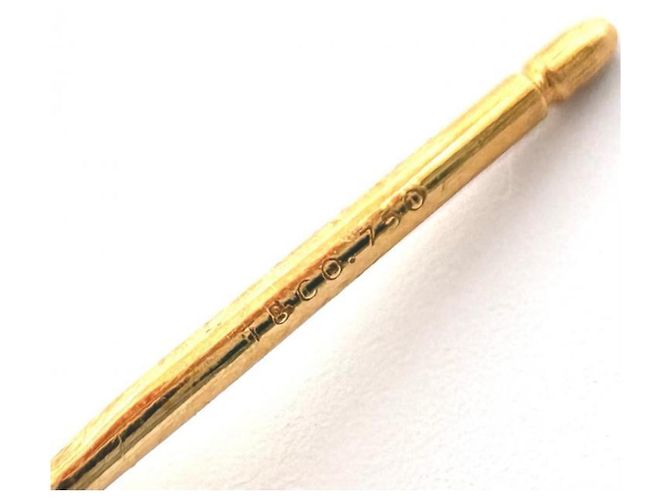 Orecchini Tiffany & Co. in oro giallo 18K con diamanti a forma di croce - vista 6