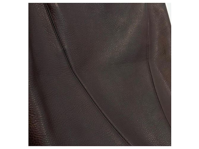 Chloé Chloe Grain Leather Chlo Spin Large Tote Bag Marrone - vista 10