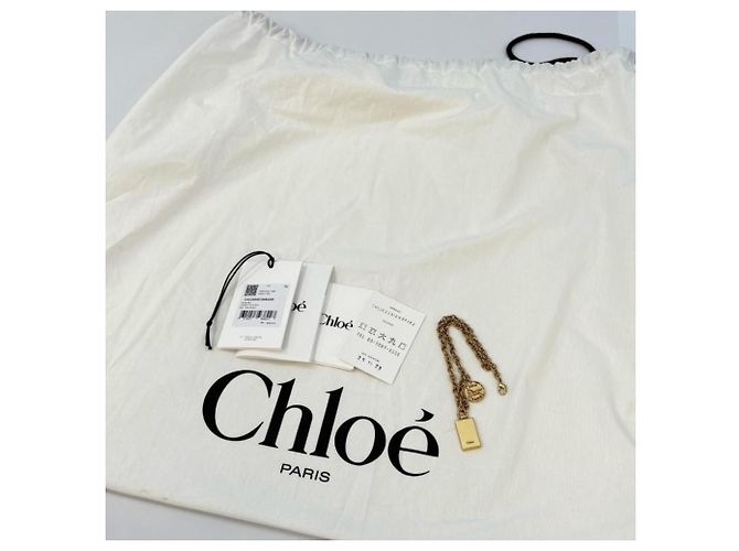 Chloé Chloe Grain Leather Chlo Spin Large Tote Bag Marrone - vista 9