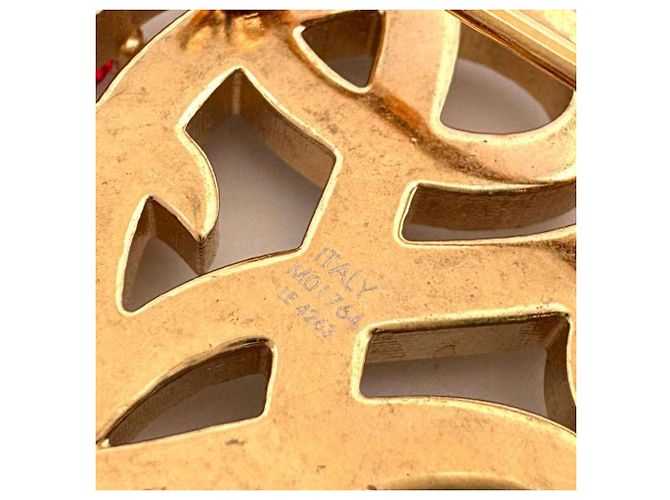 Spilla Louis Vuitton LV Dynasty Rosso Blu D'oro - vista 9