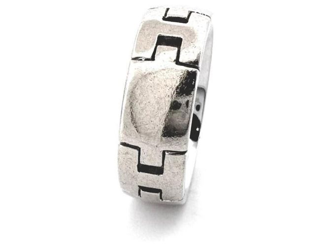 Hermès HERMES Hercules Ring aus 18K Weißgold Silber - Ansicht 2