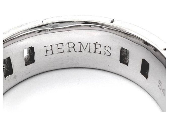 Hermès HERMES Hercules Ring aus 18K Weißgold Silber - Ansicht 6
