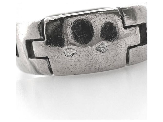 Hermès HERMES Hercules Ring aus 18K Weißgold Silber - Ansicht 7