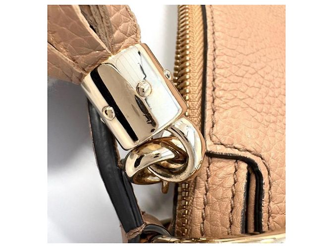 Borsa a mano Gucci Soho in pelle beige - vista 11