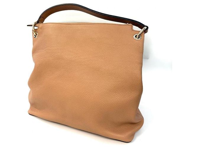 Borsa a mano Gucci Soho in pelle beige - vista 2