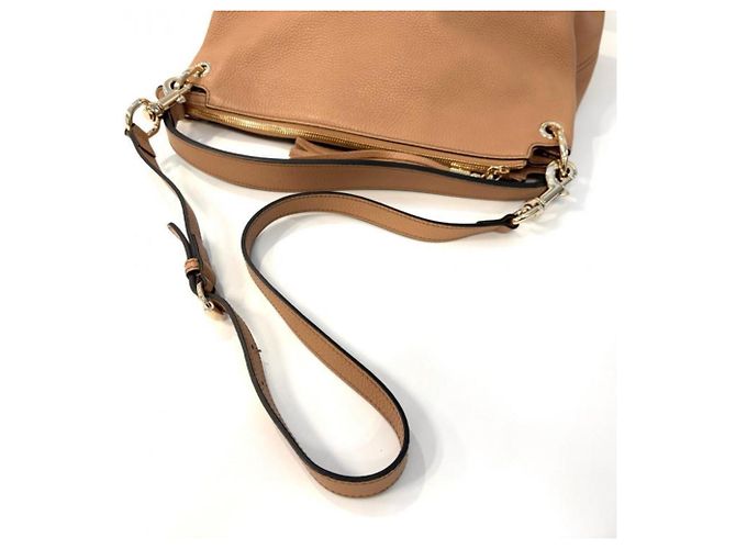 Borsa a mano Gucci Soho in pelle beige - vista 4