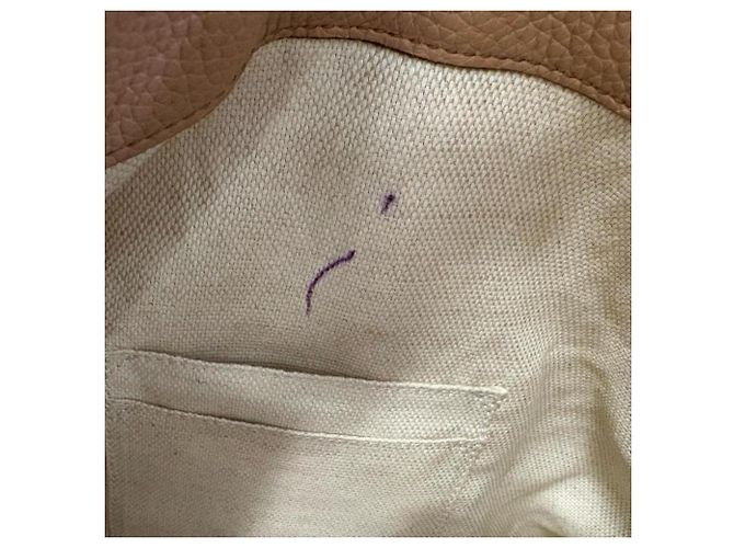 Borsa a mano Gucci Soho in pelle beige - vista 7