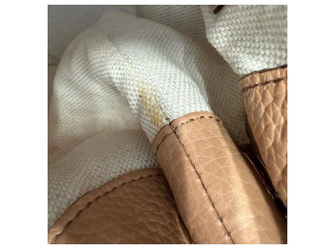 Borsa a mano Gucci Soho in pelle beige - vista 8