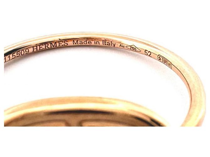 Ring Hermès Anello Hermes 18K Pink Gold Chaine d'Ancre Ronde - vista 4