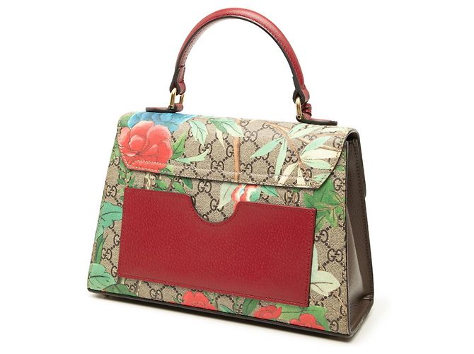Borsa Gucci GG Supreme Tian Multicolore Beige - vista 2