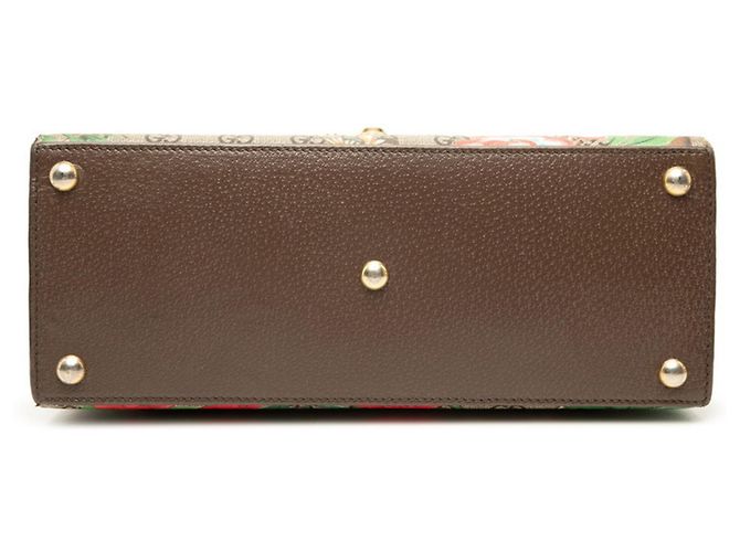Borsa Gucci GG Supreme Tian Multicolore Beige - vista 3
