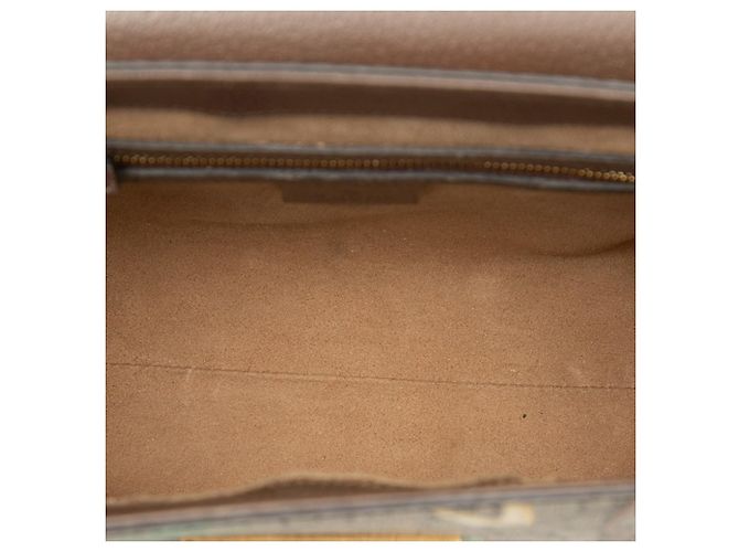 Borsa Gucci GG Supreme Tian Multicolore Beige - vista 4